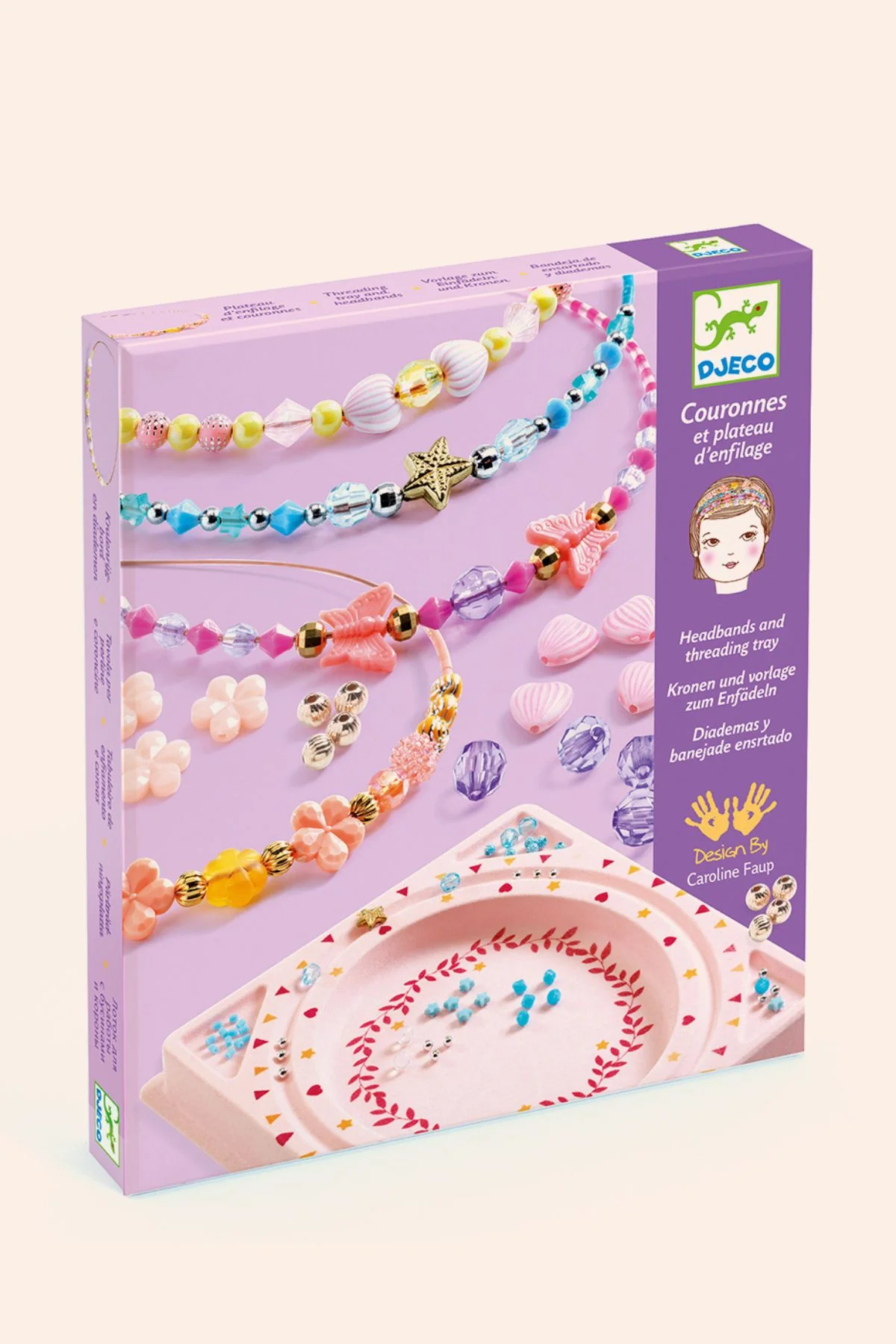 Djeco - Headbands and Threading Tray - Precious