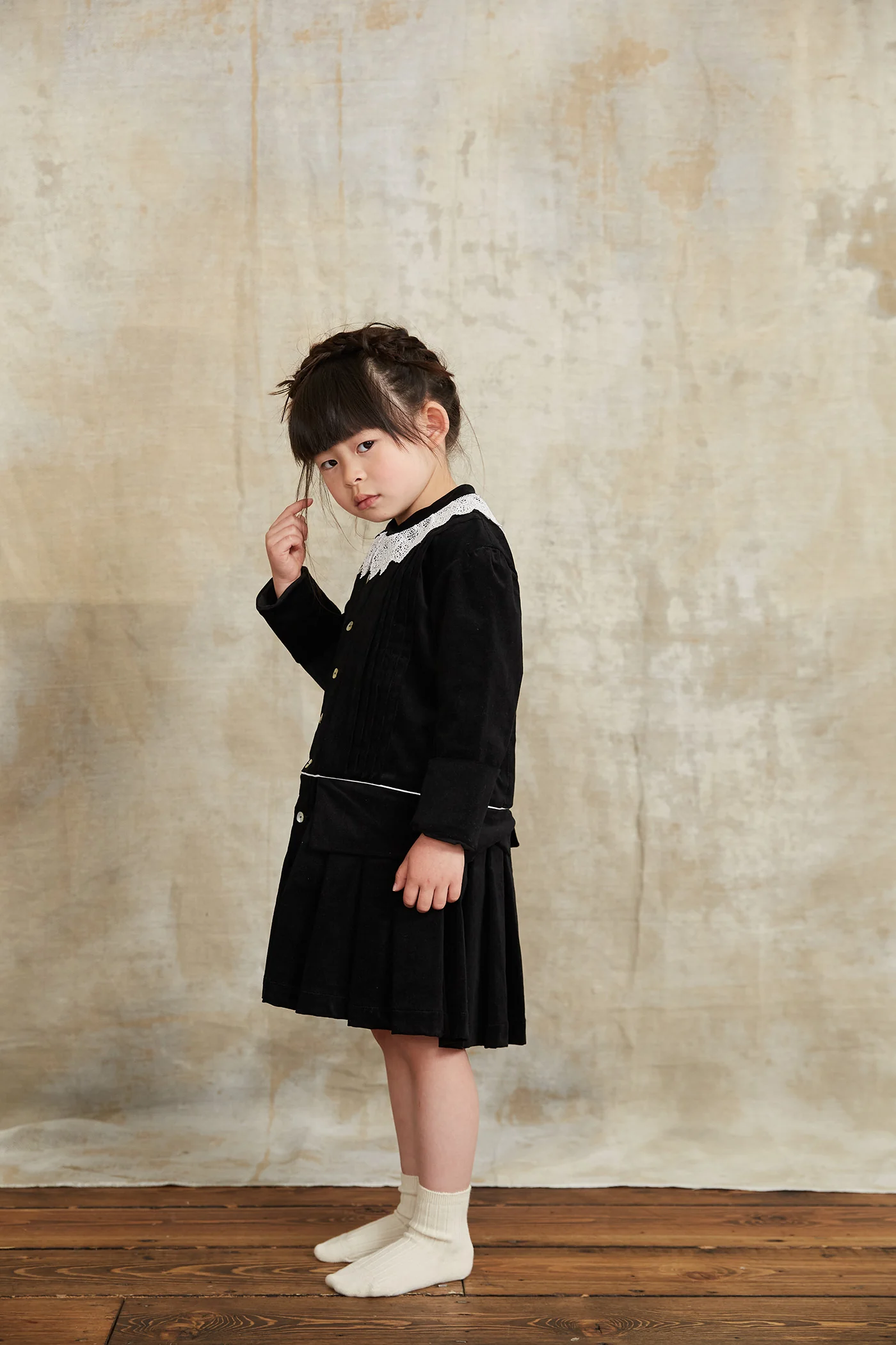 Pretzel in Black Baby Corduroy - Image 4