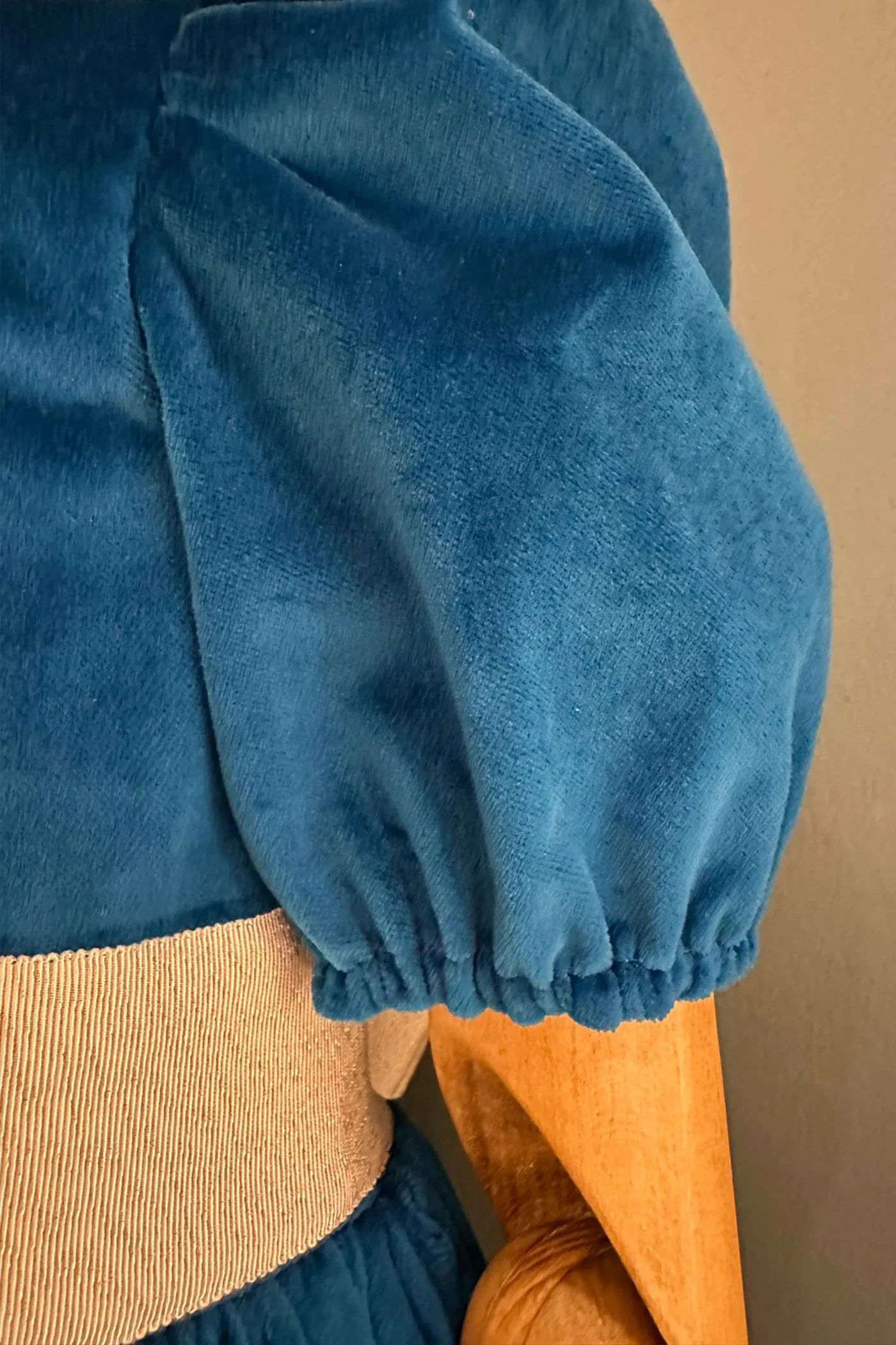 Ginger Queen Dress in Azure Velvet - Image 5