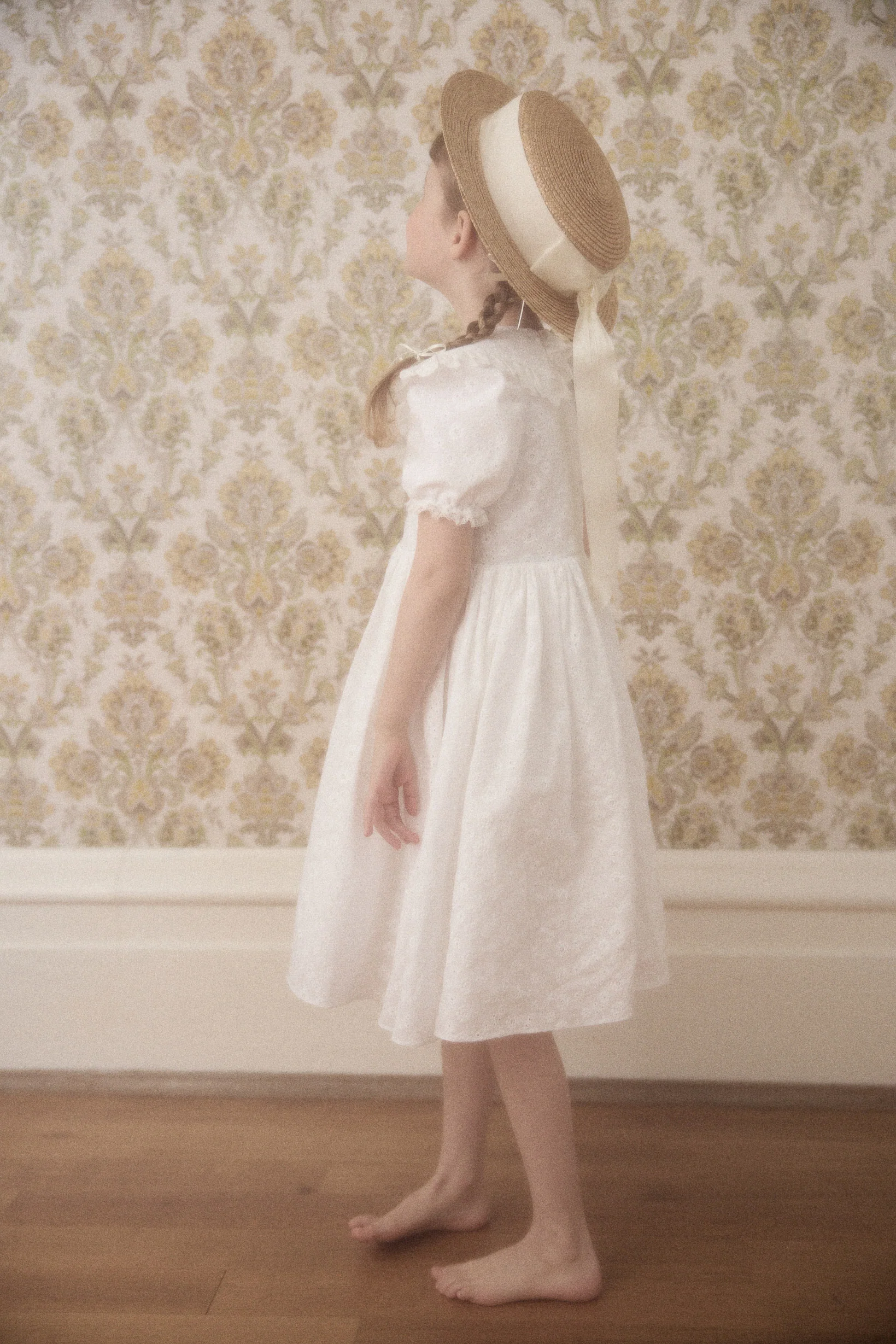 Queen Dress in White Broderie Anglaise - Image 12