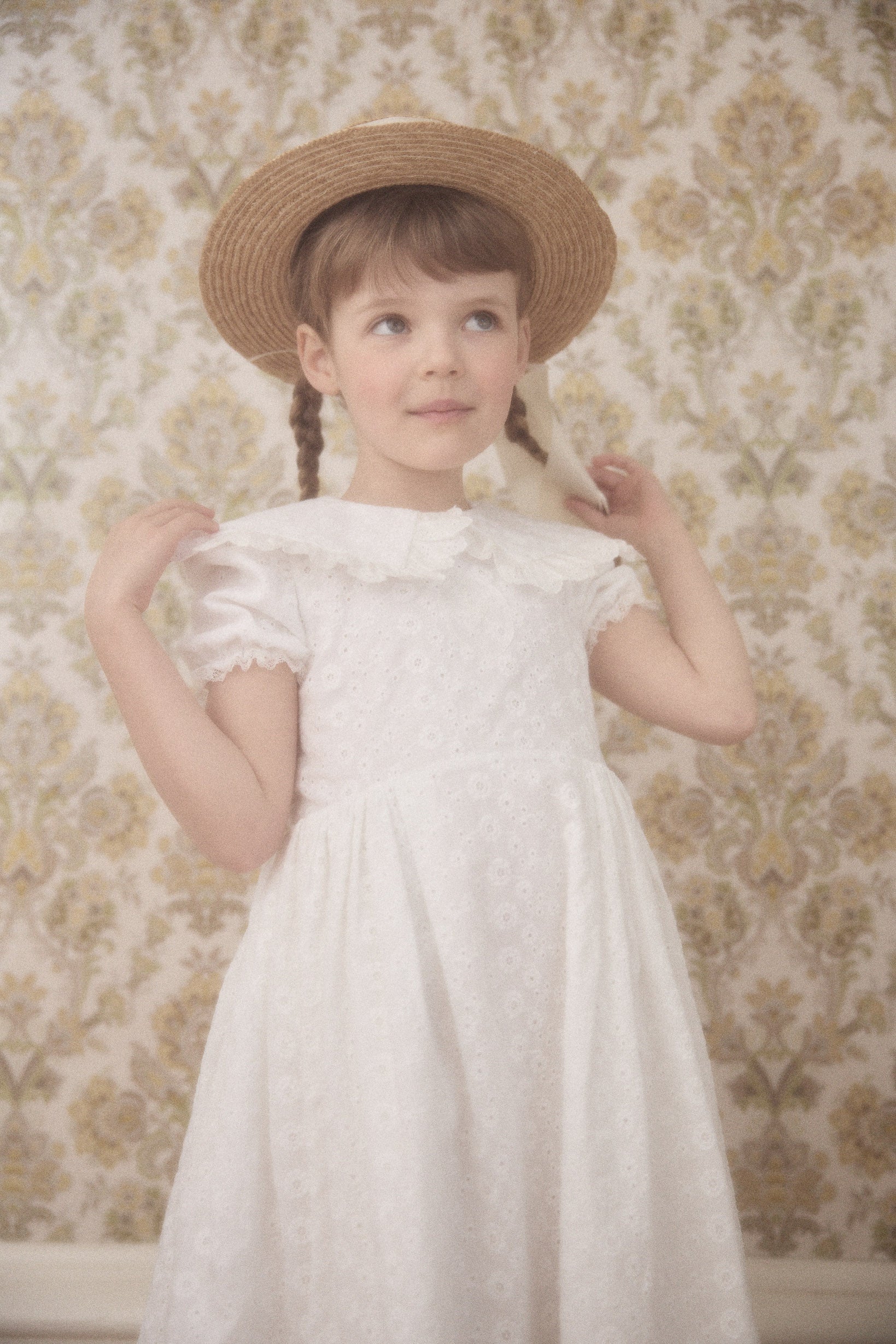 Queen Dress in White Broderie Anglaise - Image 16