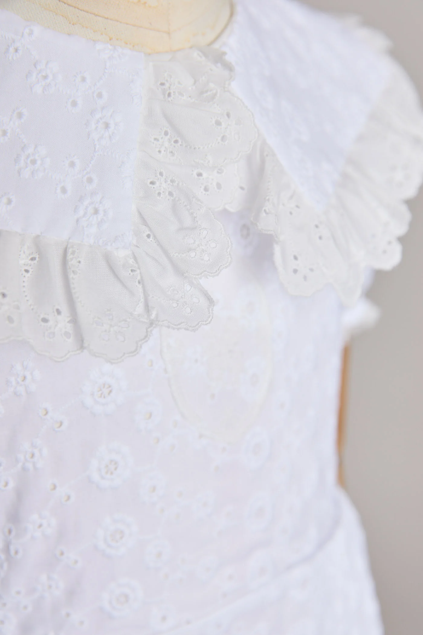 Queen Dress in White Broderie Anglaise - Image 21