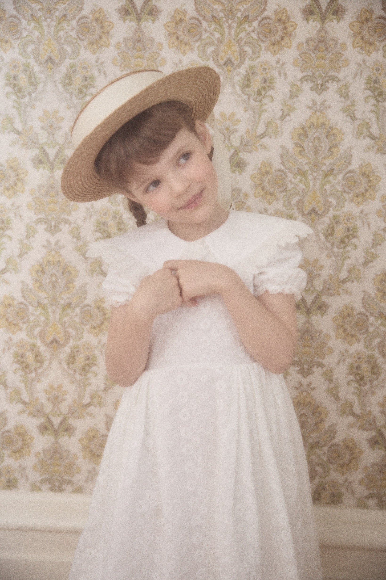 Queen Dress in White Broderie Anglaise - Image 9