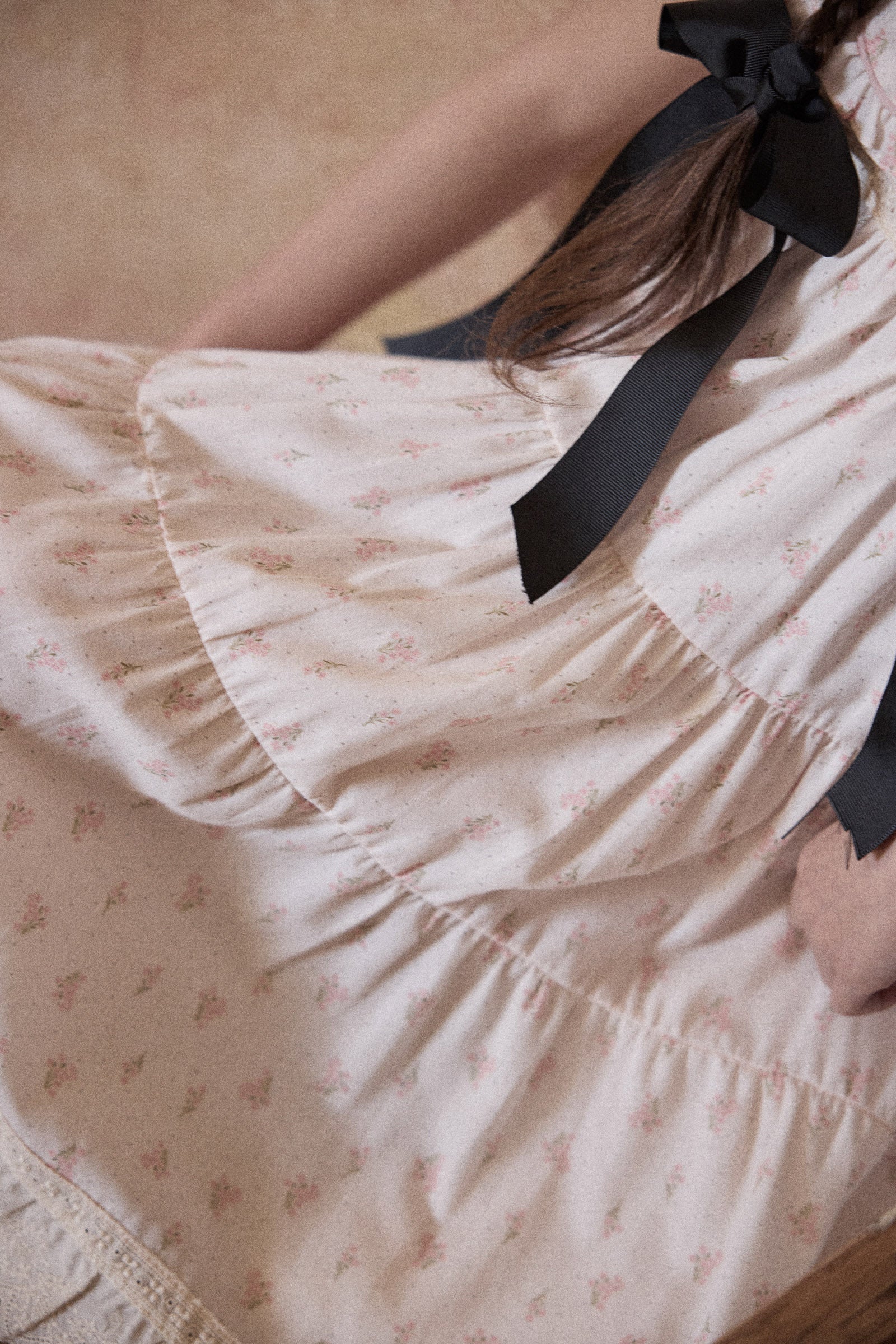 Raspberry Dress Short Sleeve - Pink Daisies - Image 11