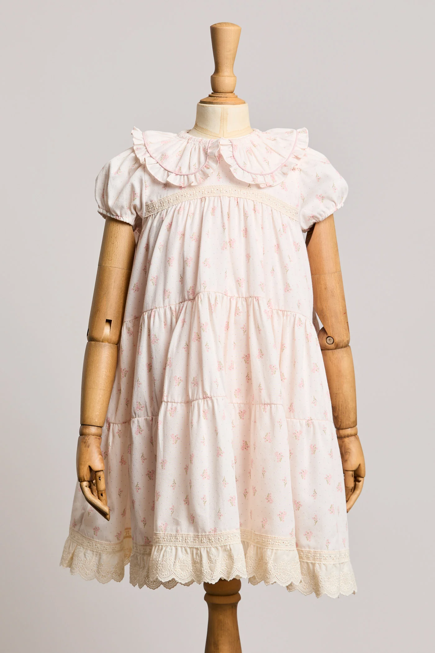 Raspberry Dress Short Sleeve - Pink Daisies - Image 2