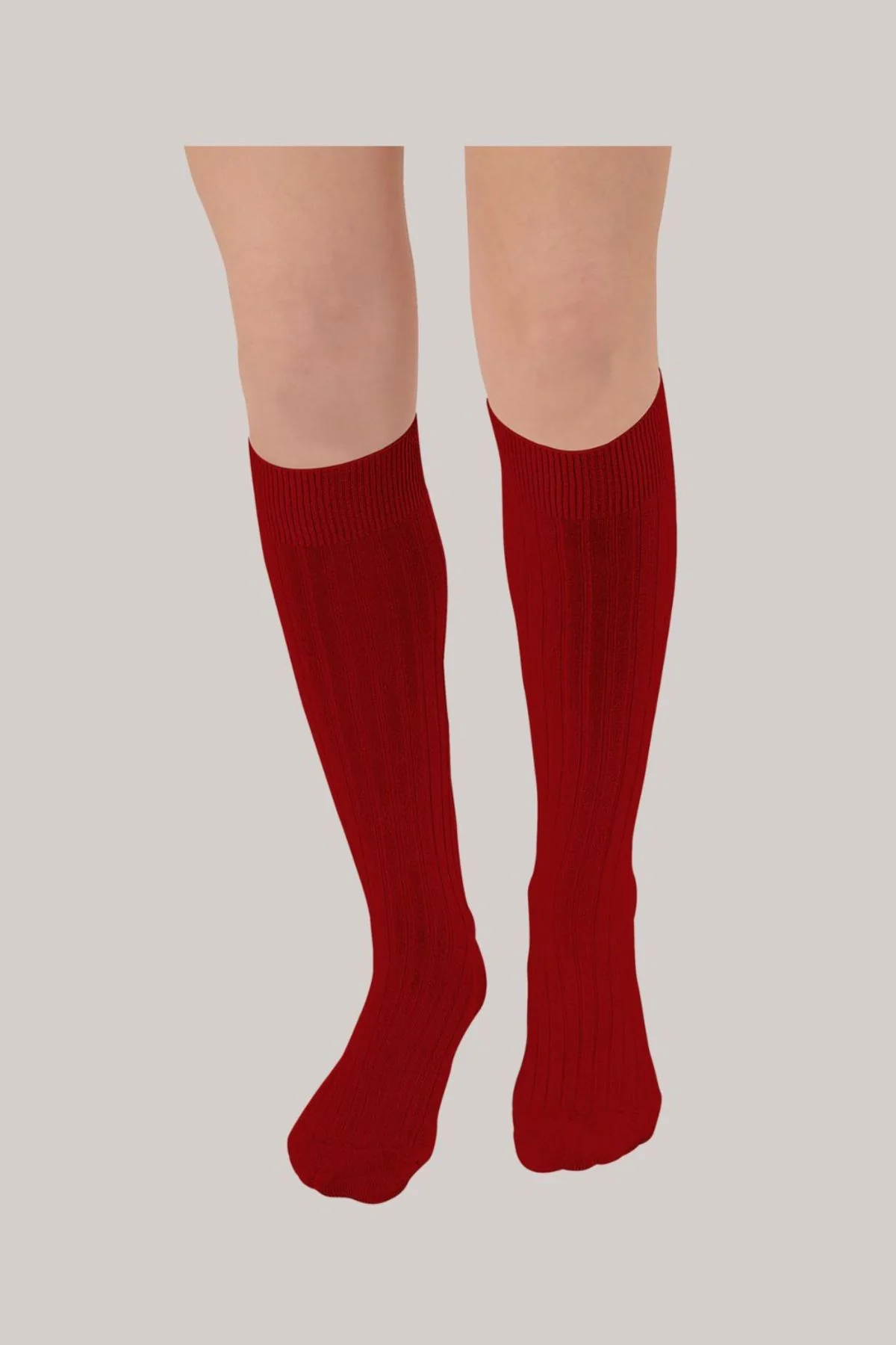 Collégien X Strawberries & Cream - La Haute Knee High Socks - Châtaigne - Image 2