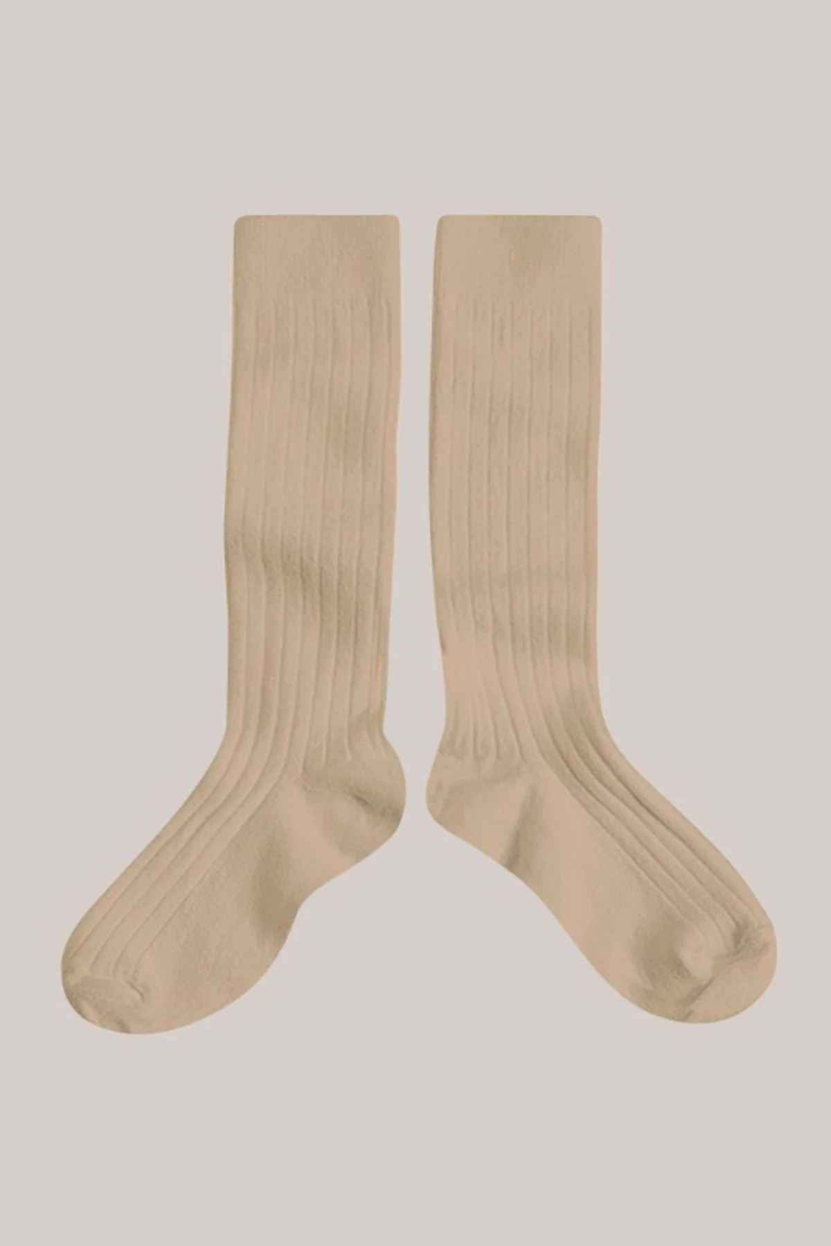 Collégien X Strawberries & Cream - La Haute Knee High Socks - Petite Taupe