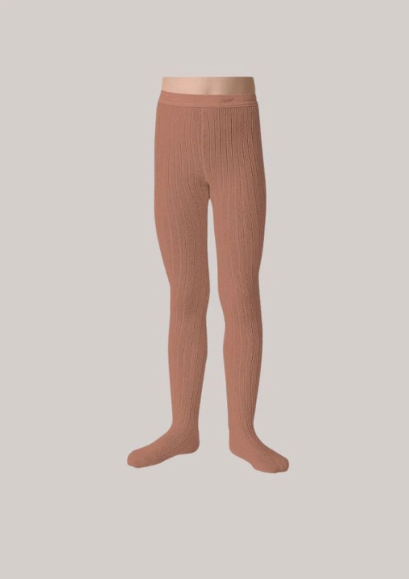 Collégien X Strawberries & Cream - Louise Ribbed Tights - Bois de Rose - Image 2