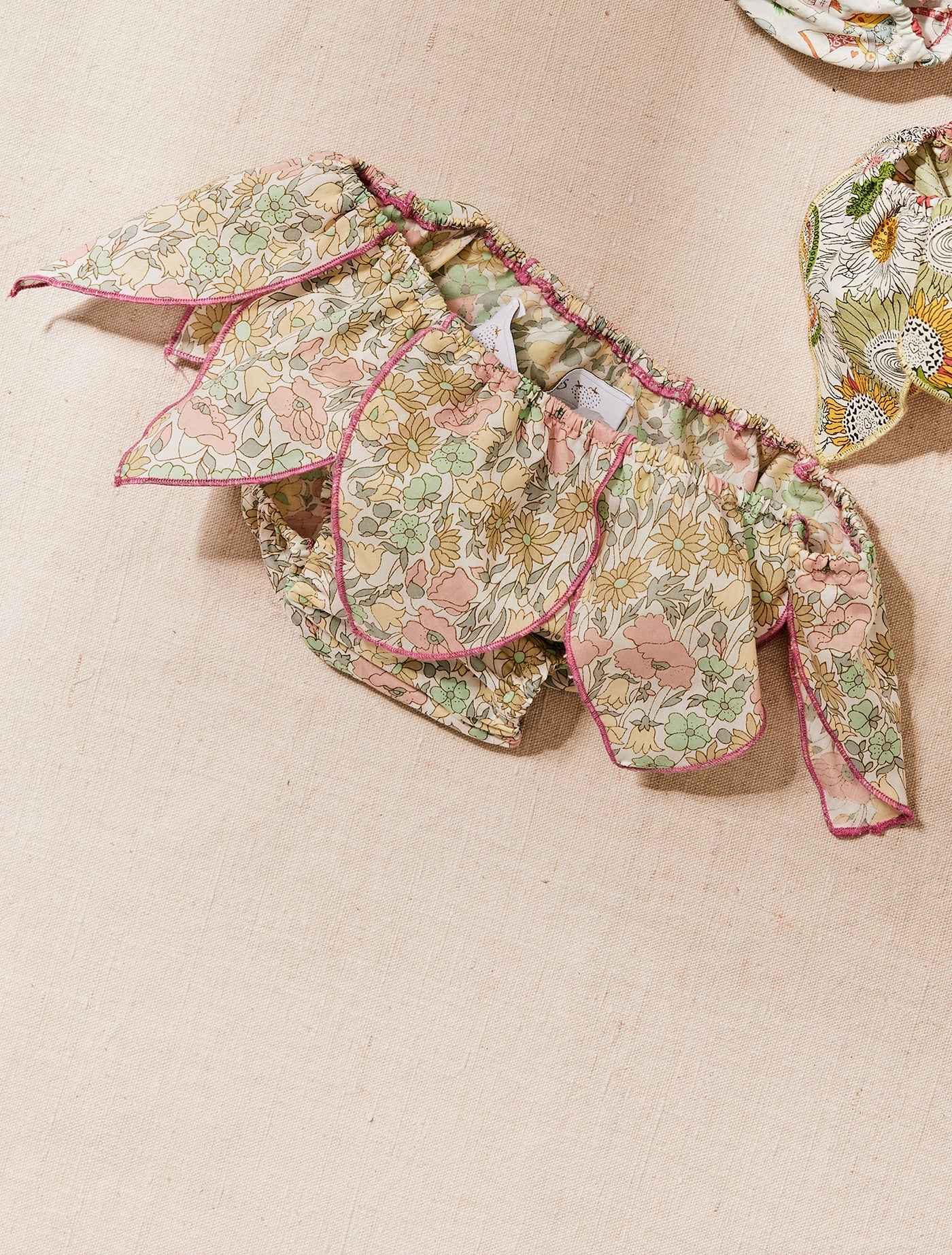 Teardrop in Pink, yellow, and green Liberty fabric - Swimwear Bottoms - Image 2