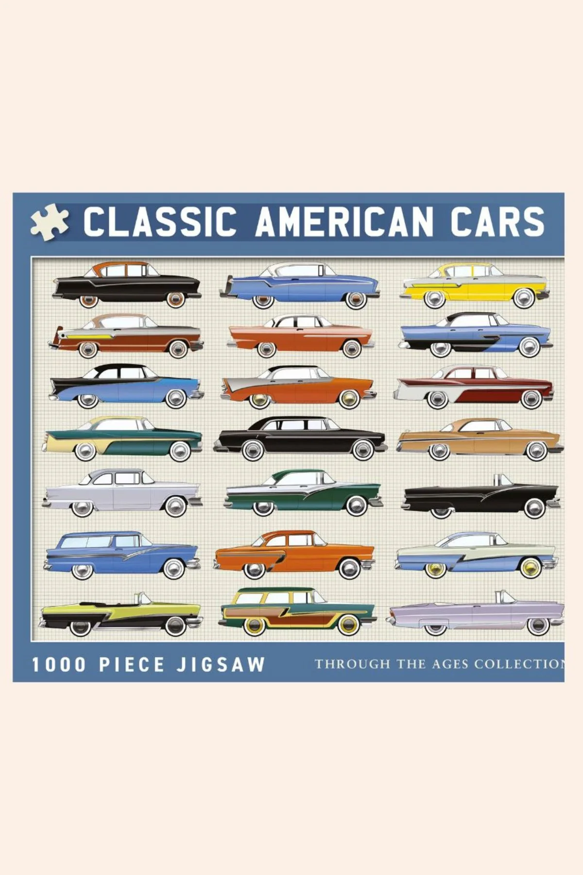 The Coach House - Classic American Cars - 1000 Pieces Jigsaw