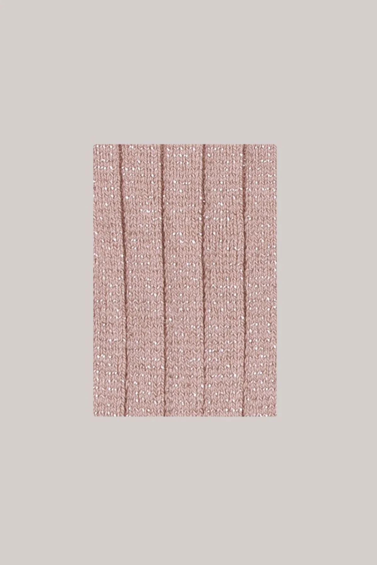 Collégien X Strawberries & Cream - Victoire Glitter Ribbed Crew Socks - Vieux Rose - Image 2