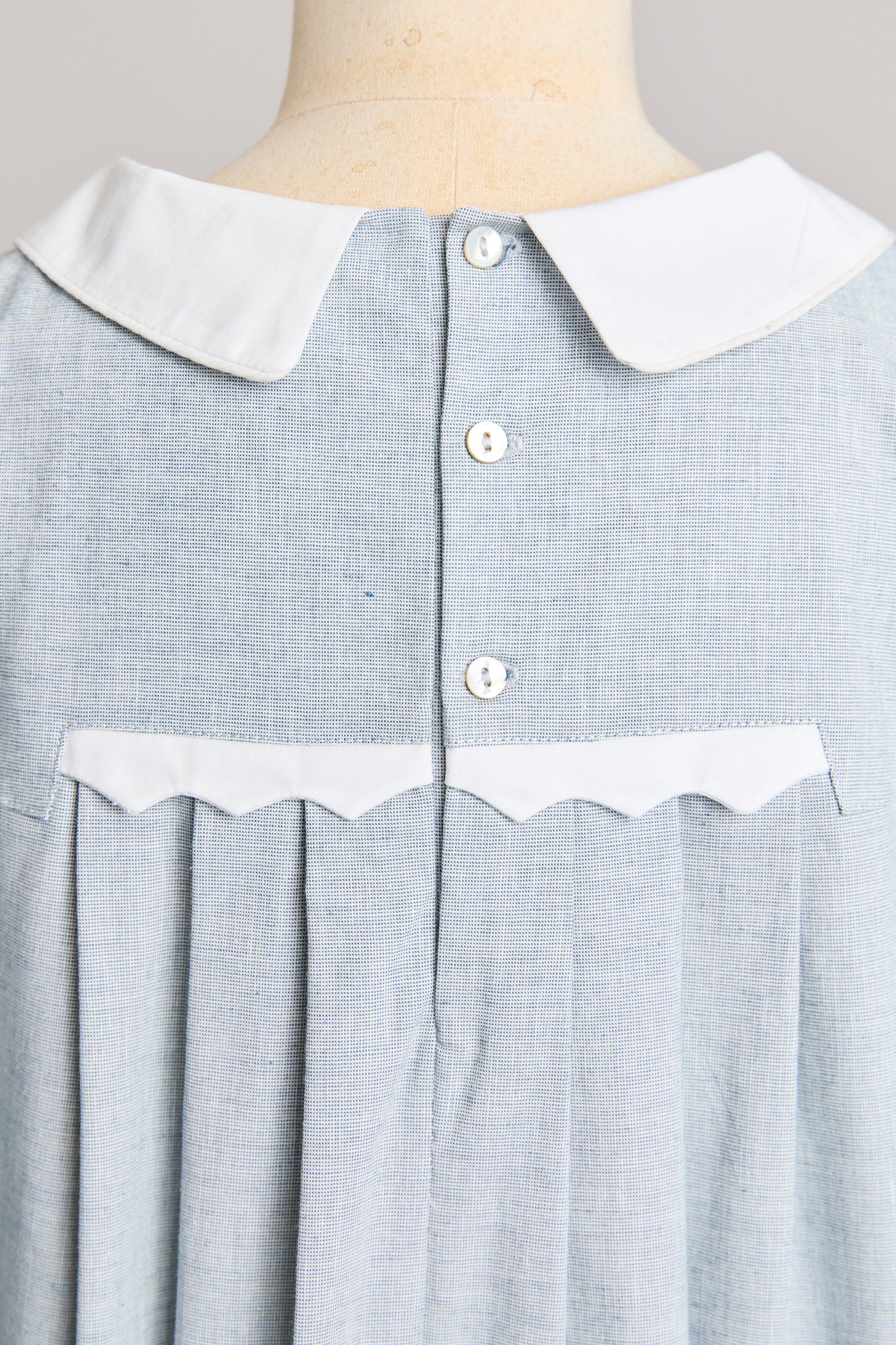 Zigzag Dress in Misty Blue - Image 10