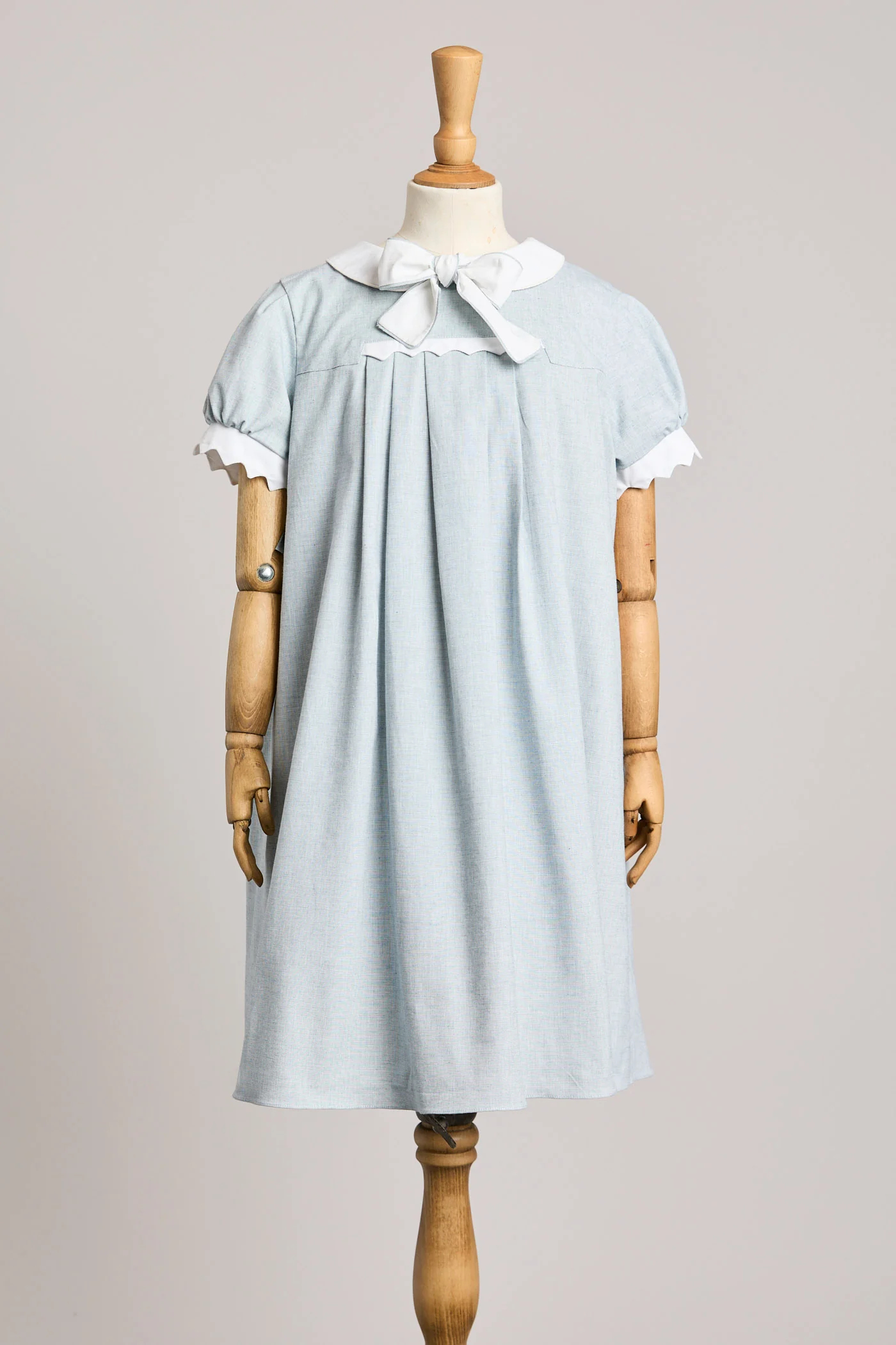 Zigzag Dress in Misty Blue - Image 2