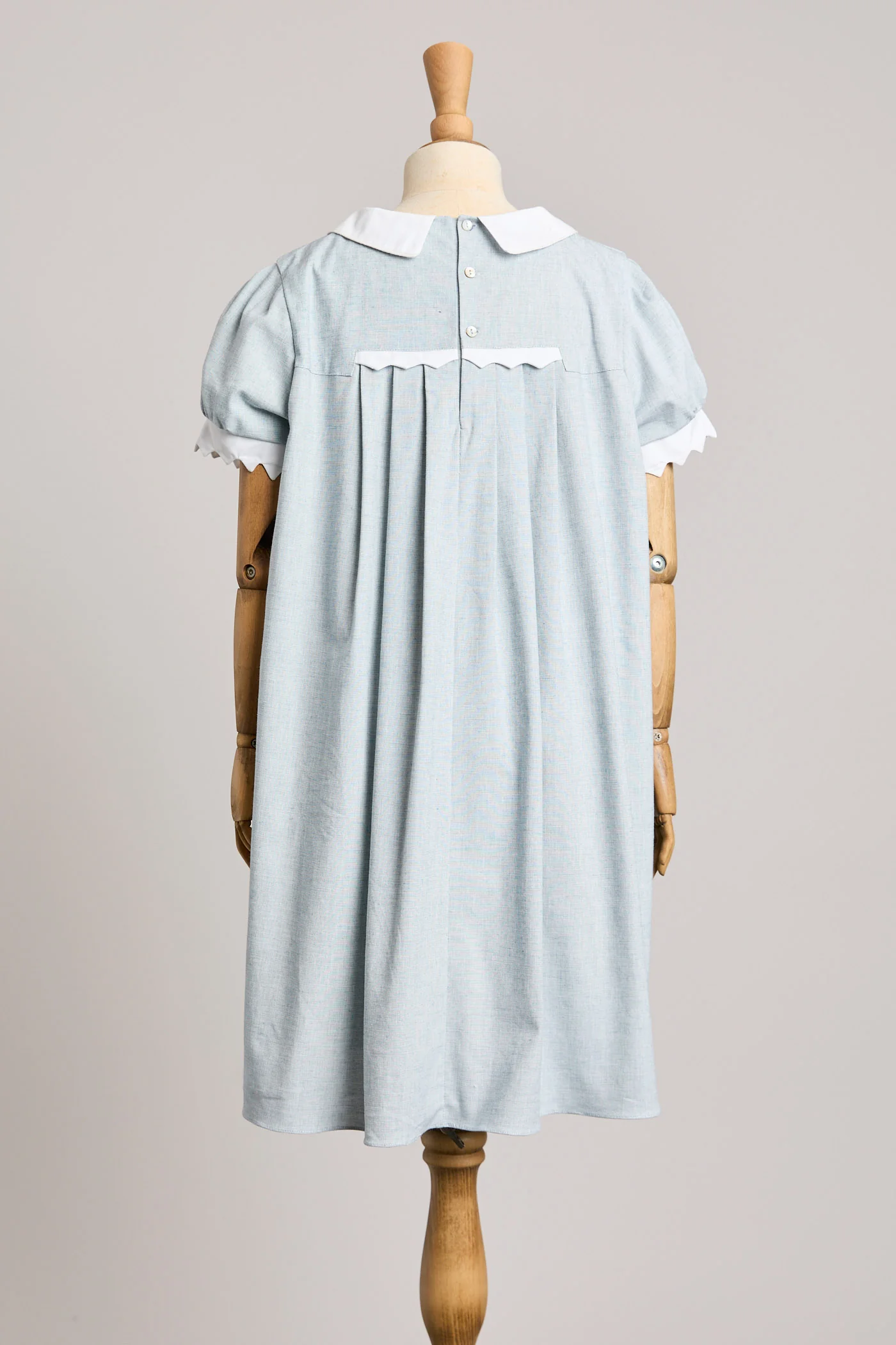 Zigzag Dress in Misty Blue - Image 3