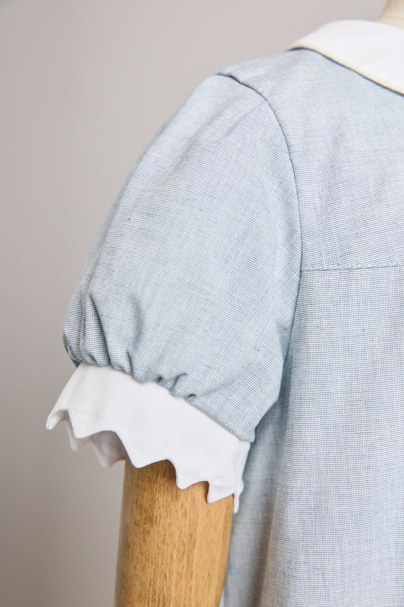 Zigzag Dress in Misty Blue - Image 8